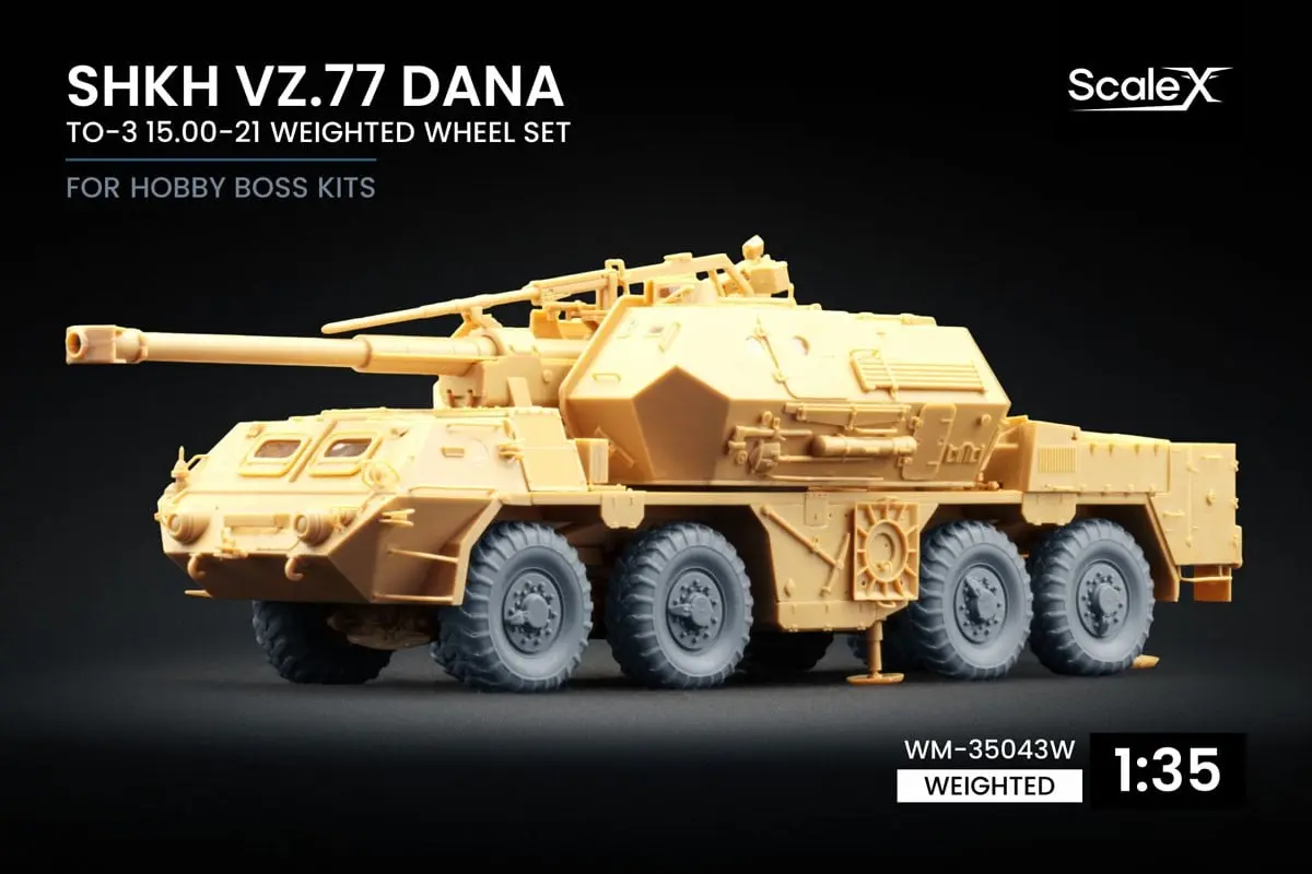 Wheel Set - 1/35 Scale Model Kit - Self-propelled artillery