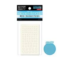 Circle Sticker Blue Glow in the Dark