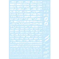 TR Decal 3 Alphabet White (1 Sheet)