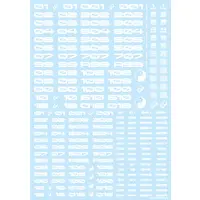 TR Decal 3 Number White (1 Sheet)