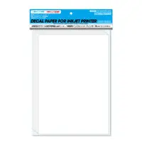 Decal Paper for Inkjet Printer Base Clear (A4 Size 5 Sheets)