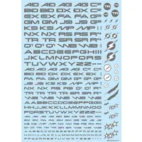 TR Decal 3 Alphabet Gray (1 Sheet)