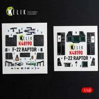 1/48 Scale Model Kit - Detail-Up Parts / F-22 Raptor