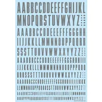 CND Decal Alphabet Gray (1 Sheet)