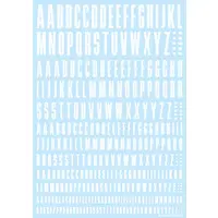 CND Decal Alphabet White (1 Sheet)