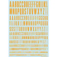 CND Decal Alphabet Yellow-orange Color (1 Sheet)