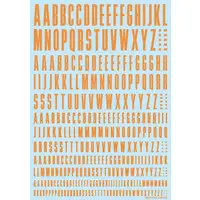 CND Decal Alphabet Orange (1 Sheet)