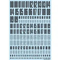 CND Decal Number Dark Gray (1 Sheet)