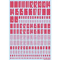 CND Decal Number Red (1 Sheet)