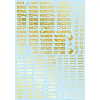 TR Decal 3 Number Gold (1 Sheet)