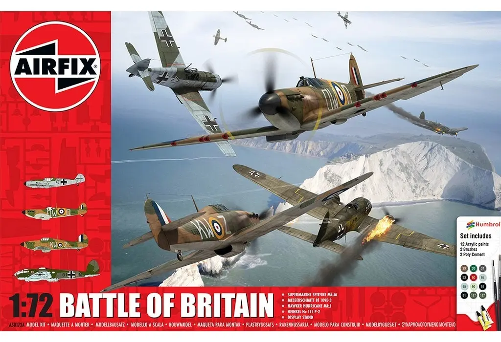 1/72 Scale Model Kit - Fighter aircraft model kits / Heinkel He 111 & Heinkel & Hawker Hurricane & Supermarine Spitfire