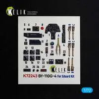 1/72 Scale Model Kit - Detail-Up Parts / Messerschmitt Bf 110