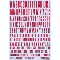 CND Decal Alphabet Red (1 Sheet)