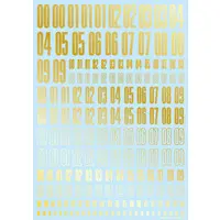 CND Decal Number Gold (1 Sheet)