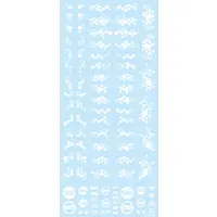 Hex Camouflage Decal 2: White