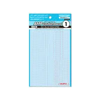AMP Caution Decal 1 Gray & Red