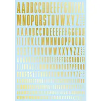 CND Decal Alphabet Gold (1 Sheet)