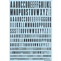 CND Decal Alphabet Dark Gray (1 Sheet)