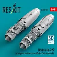 1/48 Scale Model Kit (Ho229用ユモ004エンジン (2個入) (造形村用) (プラモデル))