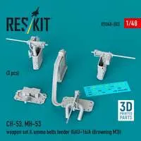 1/48 Scale Model Kit (CH-53、MH-53 武装セット (GAU-16/A (ブローニングM3) (3個入) (プラモデル))