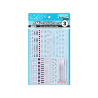 AMP Caution Decal 3 Gray & Red
