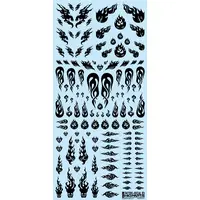 Tattoo Decal 03 Fire Tattoo Black