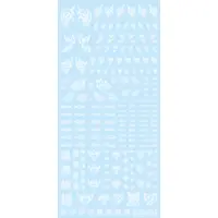 Tattoo Decal 01 Heart Clear White