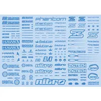 Sponsor Logo Decal 01S Indigo Blue