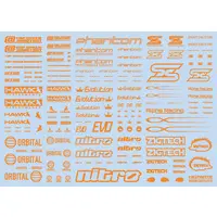 Sponsor Logo Decal 01S Orange
