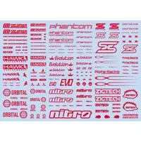 Sponsor Logo Decal 01S Red