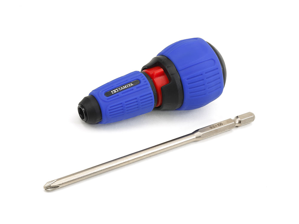 Tamiya Craft Tools Series Ratcheting Screwdriver Pro w/(+)BIT/L