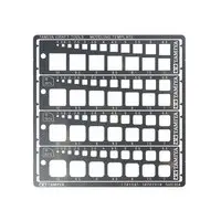 Tamiya Craft Tools Series Modelling Template (Square, 1-10mm) For Advanced Users