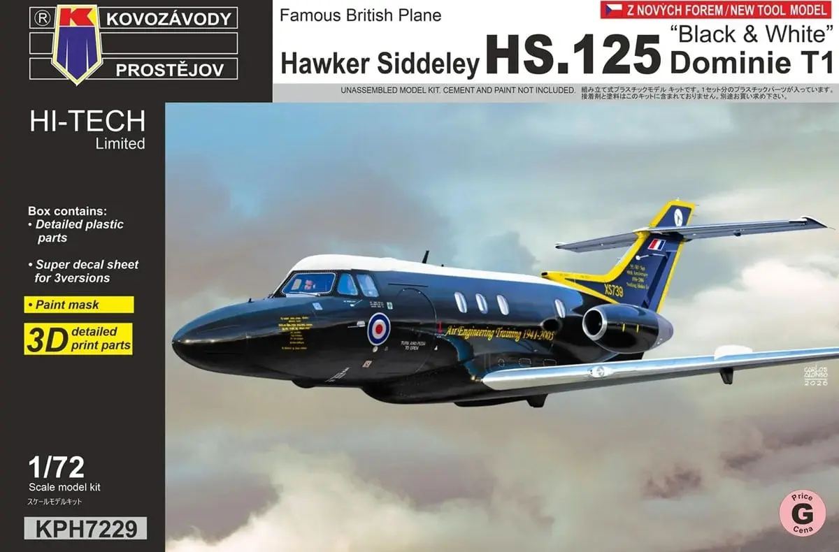 1/72 Scale Model Kit - Airliner / Hawker Siddeley HS.125