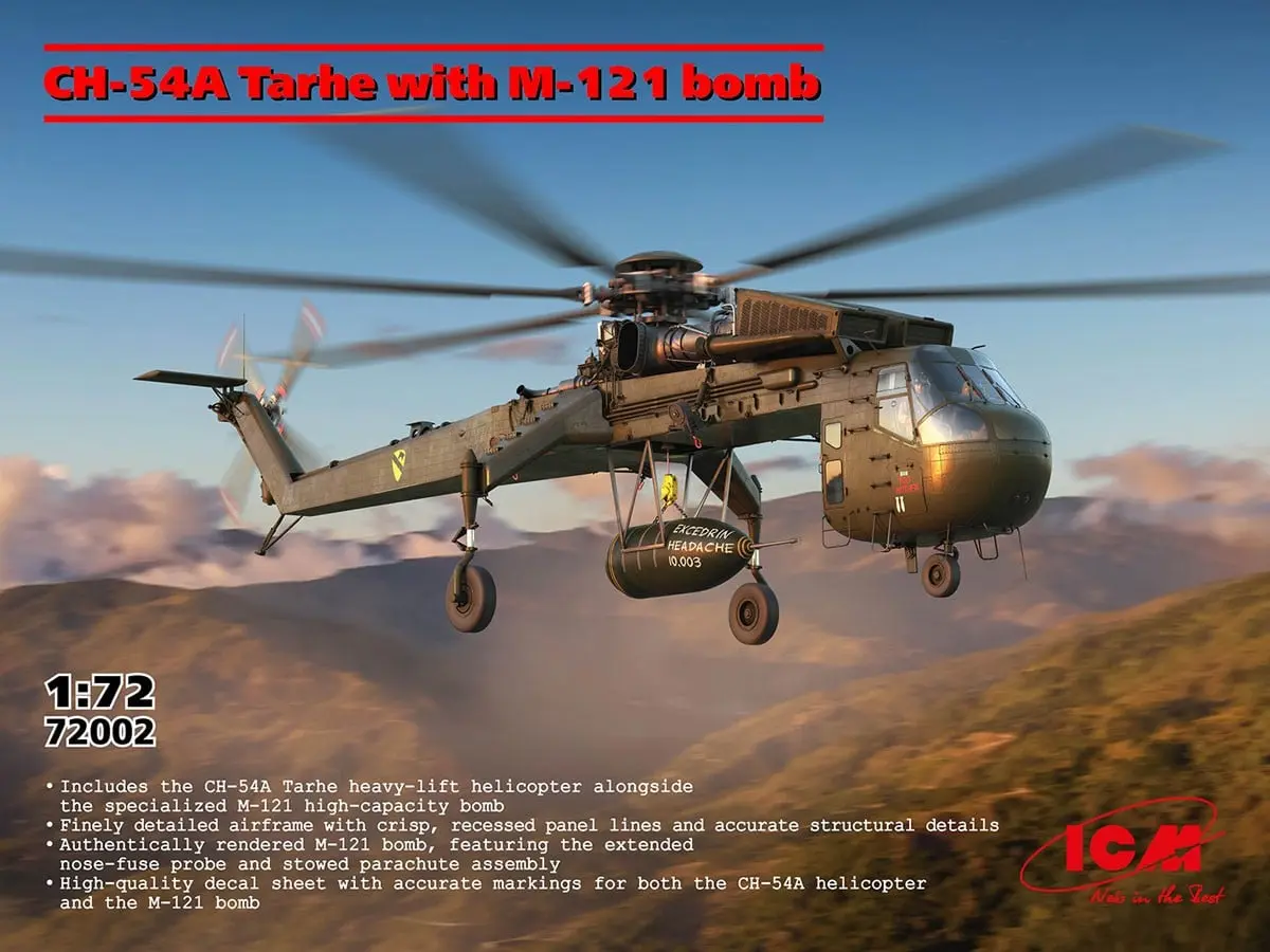 1/72 Scale Model Kit - Helicopter / Sikorsky CH-54 Tarhe