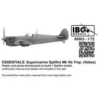 1/72 Scale Model Kit - Fighter aircraft model kits / Supermarine Spitfire
