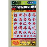 1/100 Scale Model Kit - GM Decals