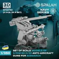 1/350 Scale Model Kit - Detail-Up Parts / German battleship Bismarck