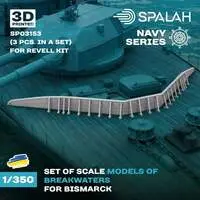 1/350 Scale Model Kit - Detail-Up Parts / German battleship Bismarck
