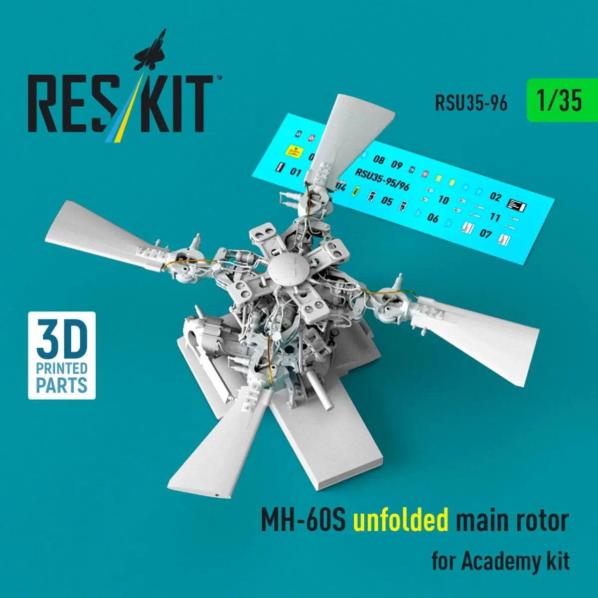 1/35 Scale Model Kit - Detail-Up Parts / Sikorsky UH-60 Black Hawk