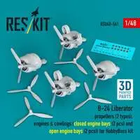 1/48 Scale Model Kit - Detail-Up Parts / Consolidated B-24 Liberator