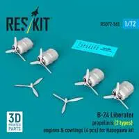 1/72 Scale Model Kit - Detail-Up Parts / Consolidated B-24 Liberator