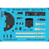 1/32 Scale Model Kit (シーフュリー FB.11 スペース内装3Dデカール w/エッチングパーツセット (DBMK用) (プラモデル))
