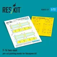 1/72 Scale Model Kit (F-16 (複座型) 塗装マスクシール (ハセガワ用))