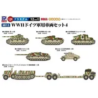 1/700 Scale Model Kit - Half-track / Sd.Kfz. 2 Kettenkrad & Brummbär
