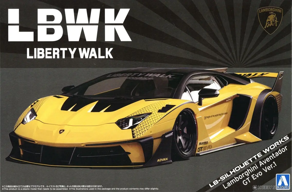 1/24 Scale Model Kit - Liberty Walk / Lamborghini Aventador
