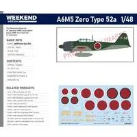 Weekend edition - 1/48 Scale Model Kit - Fighter aircraft model kits / Mitsubishi A6M Zero