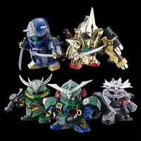 Gundam Models - SD GUNDAM / Zaku Sankyodai (BB Senshi No.42) & Musha Hyakushiki (BB Senshi No.38)
