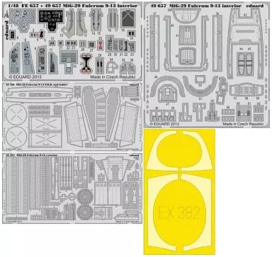 1/48 Scale Model Kit - Etching parts / Mikoyan MiG-29