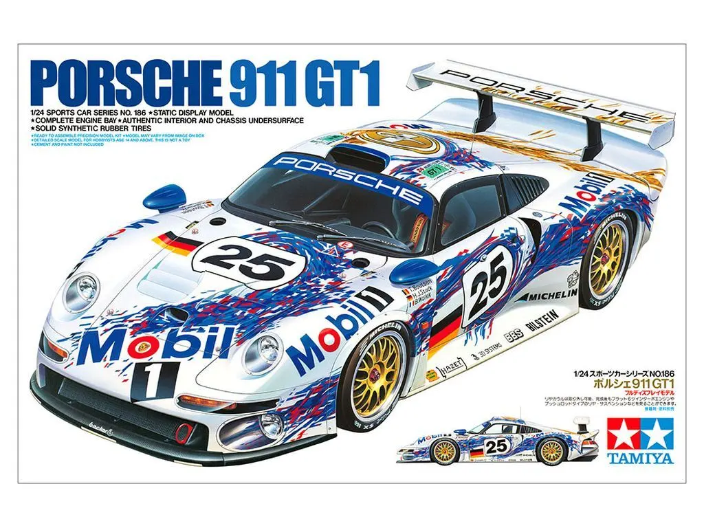 1/24 SCALE PORSCHE 911 GT1 Model Kit