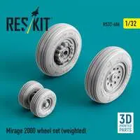 1/32 Scale Model Kit - Wheel Set - Detail-Up Parts / Dassault Mirage 2000